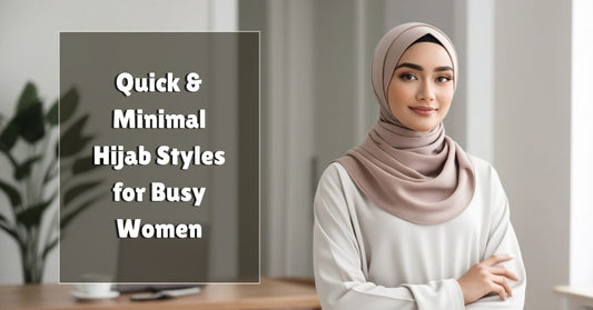 easy hijab looks for busy women minimalist hijab fashion quick hijab styles