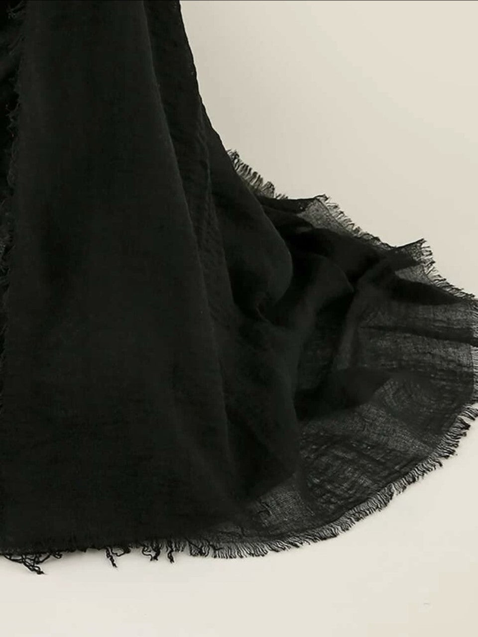 Black Cotton Head Scarf - Ayesha’s Collection