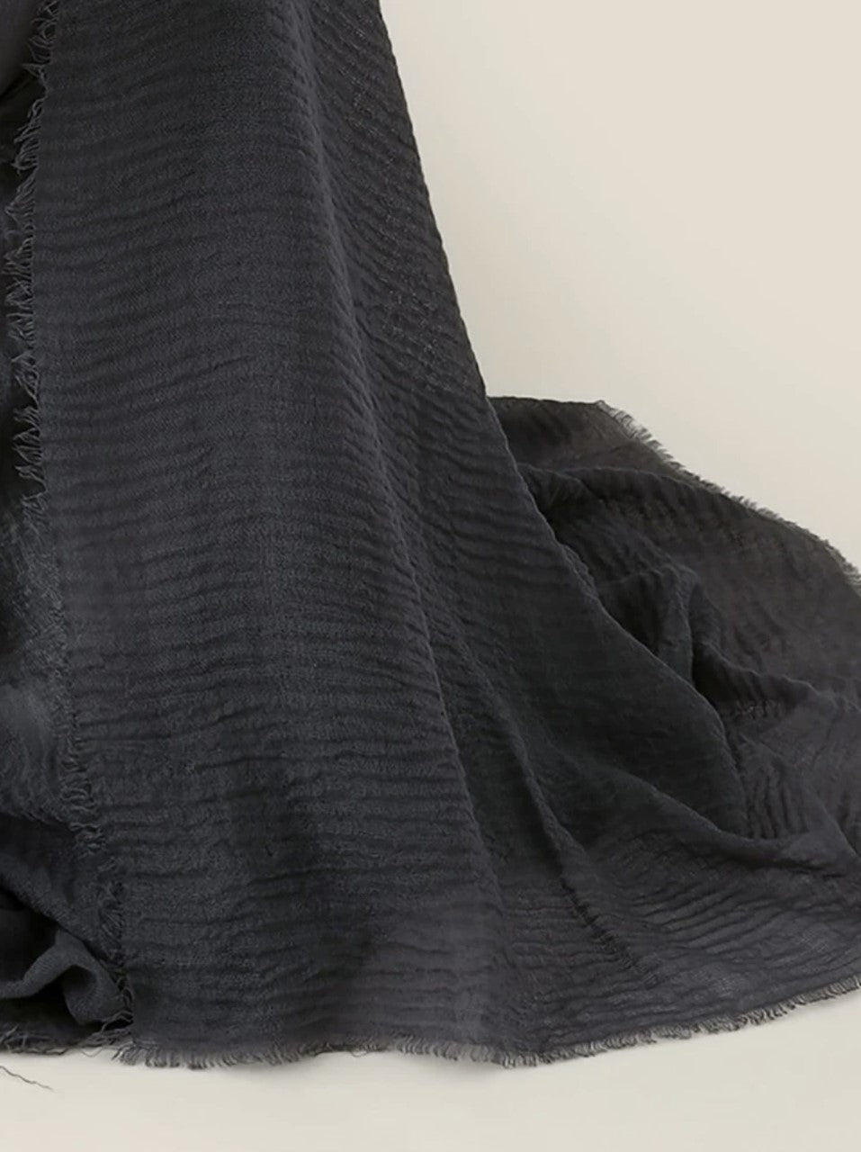 Organic Charcoal Cotton Scarf - Ayesha’s Collection