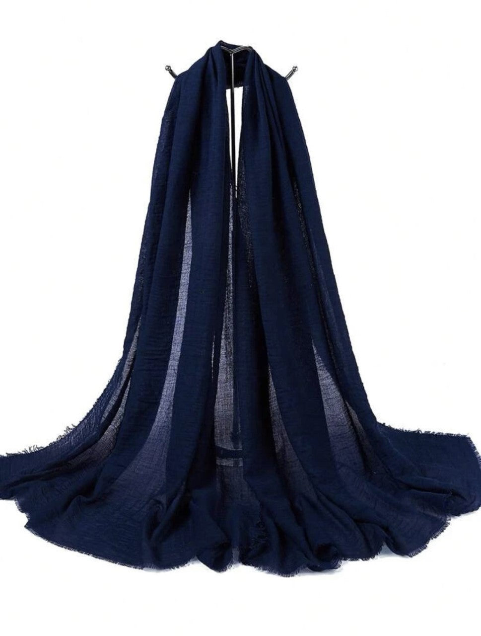 Navy Cotton Scarf - Cotton Scarf (Navy) - Ayesha’s Collection