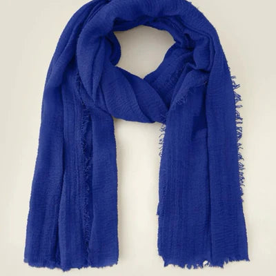 Royal Blue muslim cotton hijab - Ayesha’s Collection