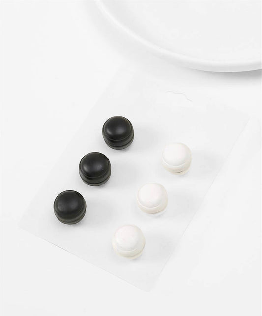 Cheap Hijab Magnets 6 Pack (Black & White) -Ayesha’s Collection