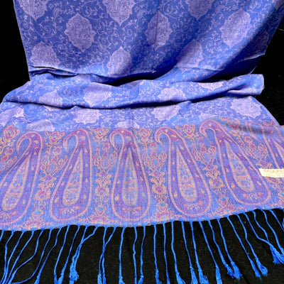 Pashmina Shawl (Bright Blue) - Ayesha’s Collection