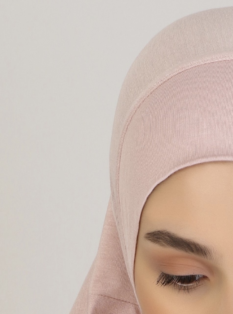 Viscose Instant Muslim Hijab | Baby Pink