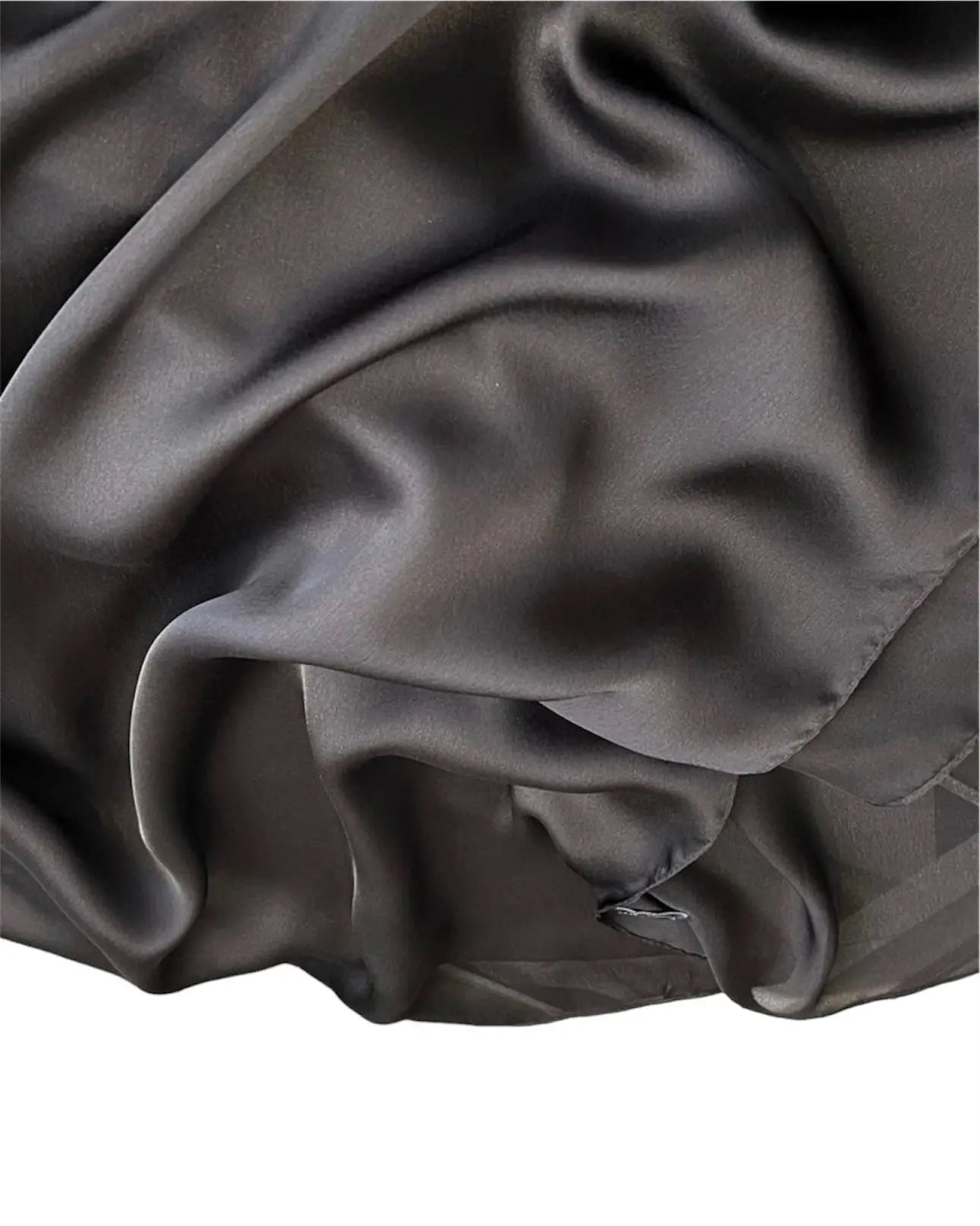 Matte Satin Silk Scarf (Black) - Ayesha’s Collection