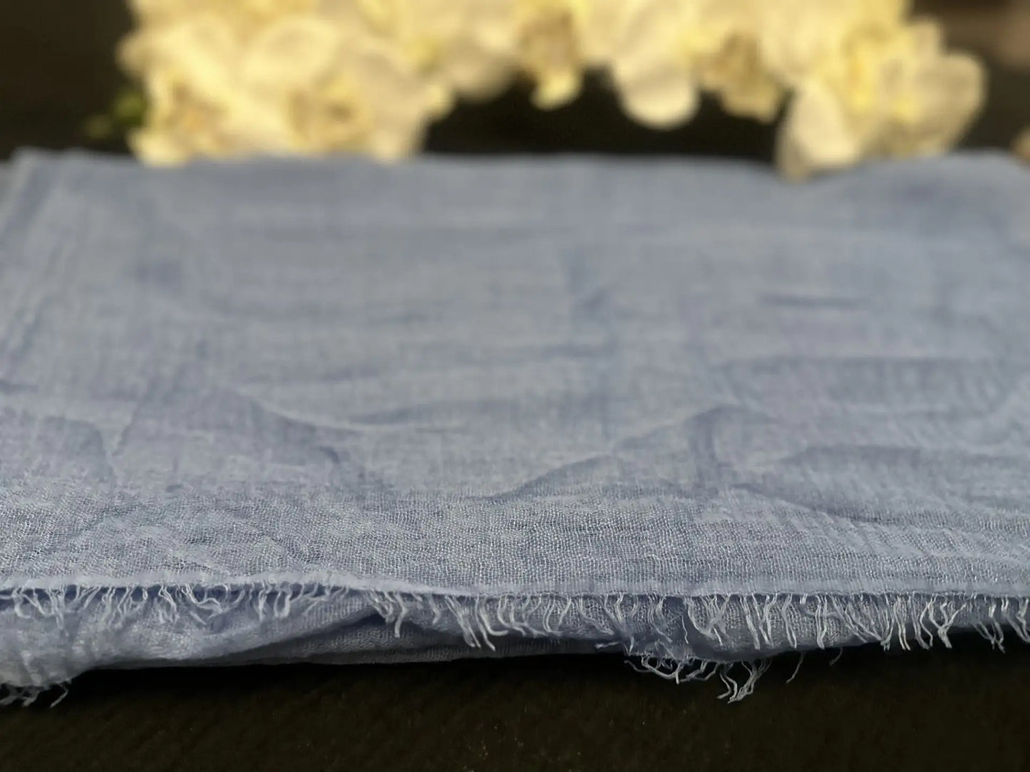 Navy Blue Cotton Scarves for Ladies - Cotton Scarf (Nina Blue) - Ayesha’s Collection