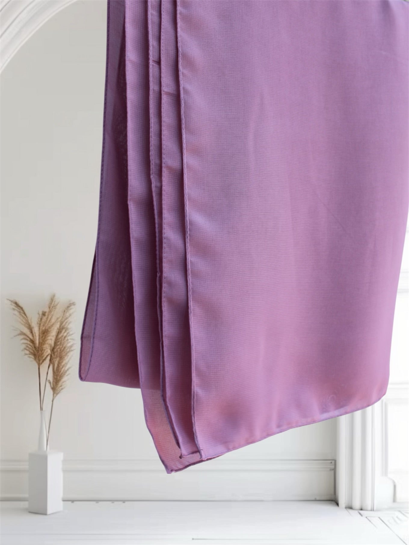 Open Front Button-Down Abaya with Matching Hijab | Pink