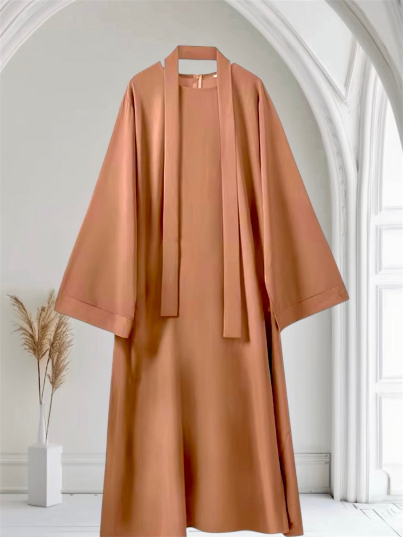 Essential Dubai Abaya | Camel Brown