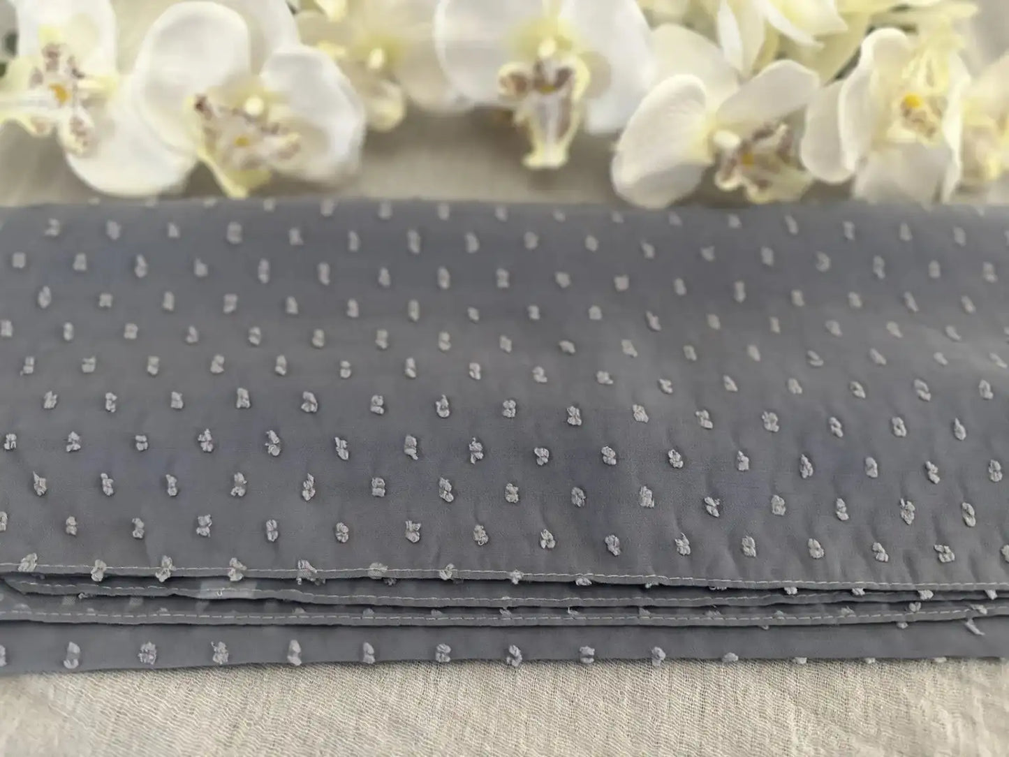 Pom Bubble Chiffon Hijab (Ocean Blue) - Ayesha’s Collection