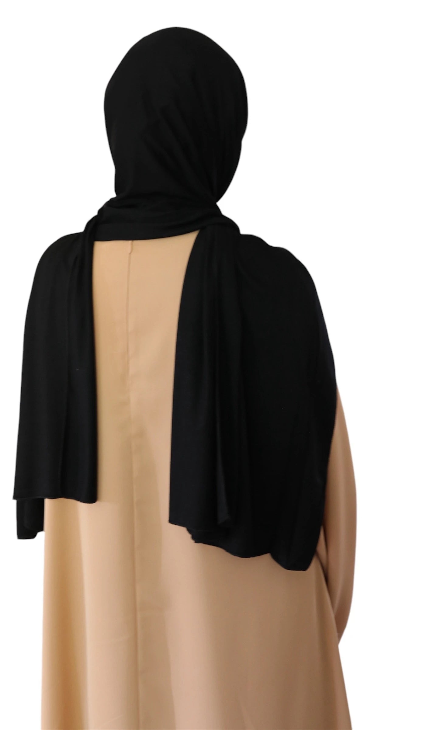 Rayon Jersey Scarf Black | Ayesha's Collection