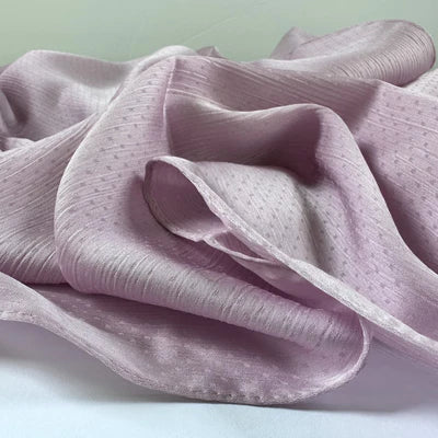 Satin Silk Crepe Dotted Shawl / Scarf (Mellow Pink) - Ayesha’s Collection