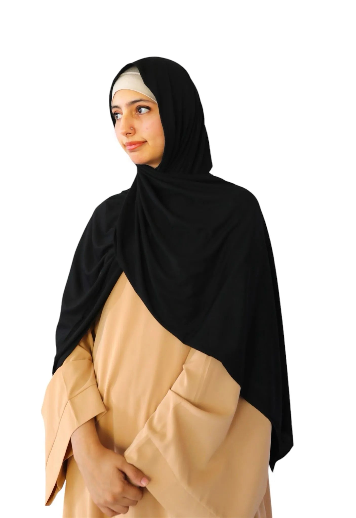 Rayon Jersey Scarf (Black) | Ayesha's Collection