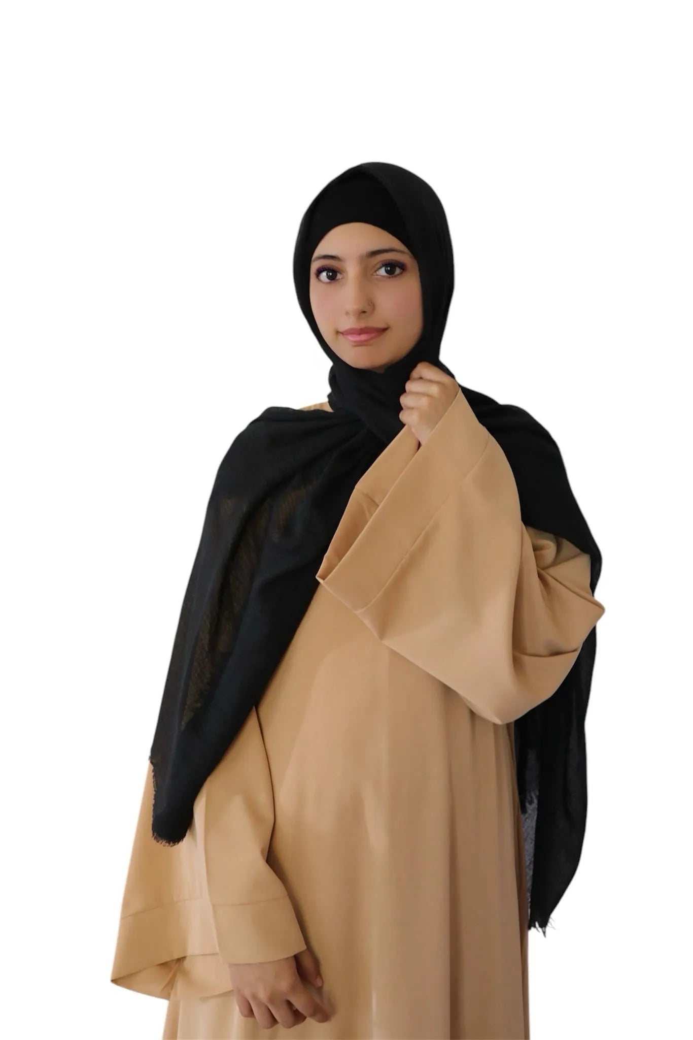 Rayon Jersey Scarf (Black) | Ayesha's Collection
