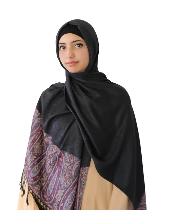 Pashmina Shawl Black - Main Image