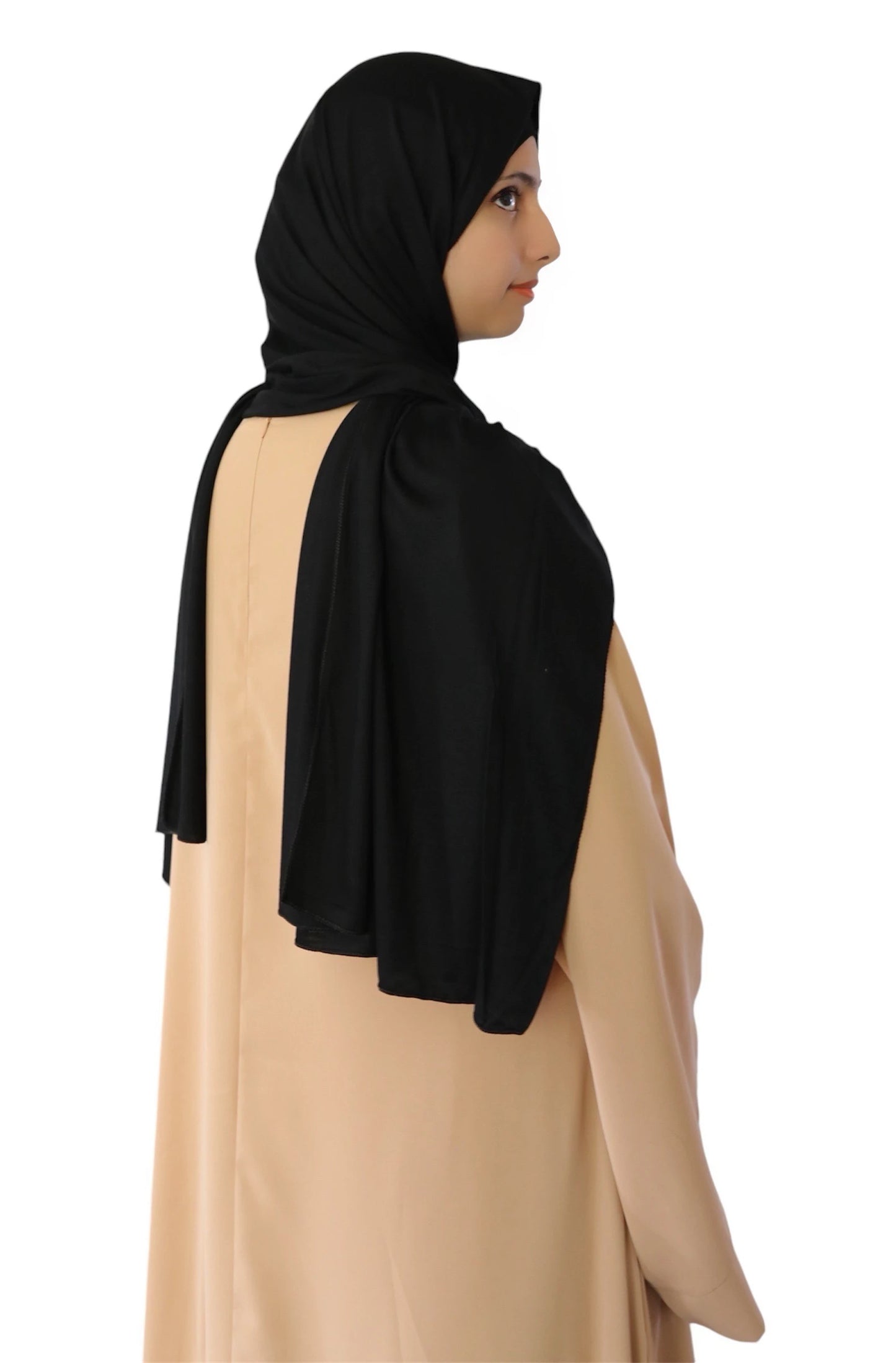 Rayon Jersey Scarf Black | Ayesha's Collection