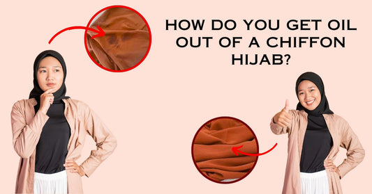 How do you get oil out of a Chiffon Hijab? Ayesha's Collection