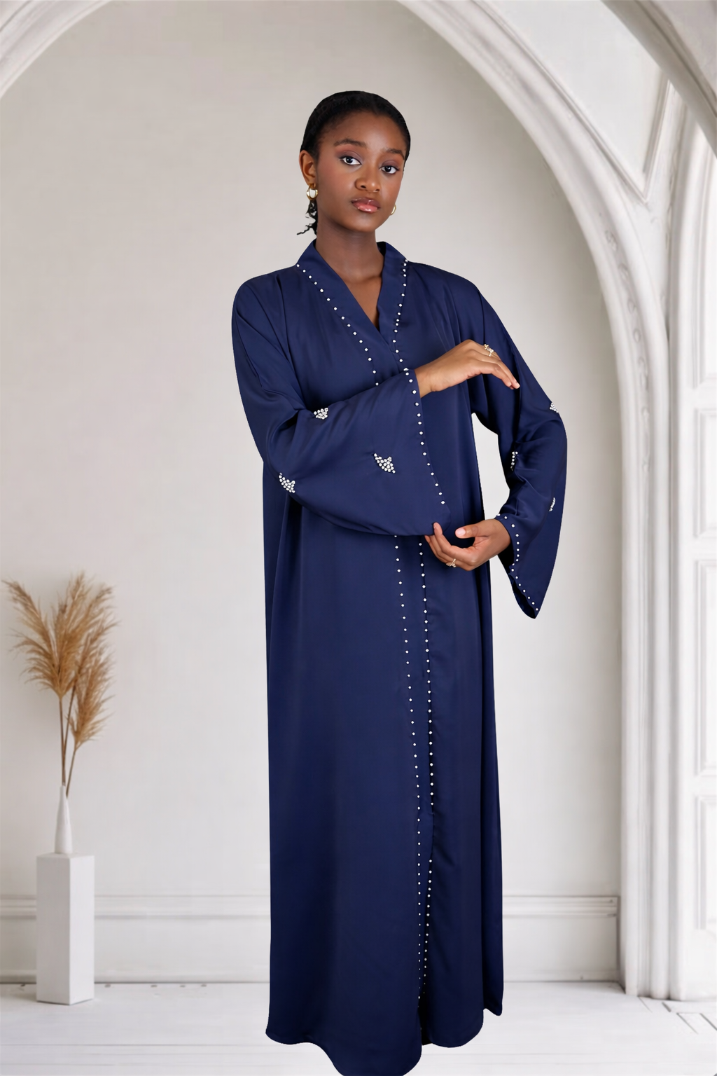 Free Size Pearl Abayas