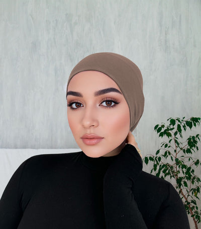 Premium Breathable Modal Hijab | Khaki Gray