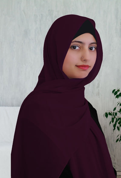 Lightweight Classic Chiffon Hijab | Magenta