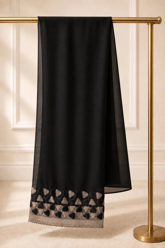 Ayesha's Luxury Embroidered Abaya set | Stone Taupe