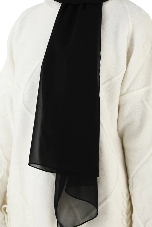 Black Chiffon Hijab - Ayesha’s Collection