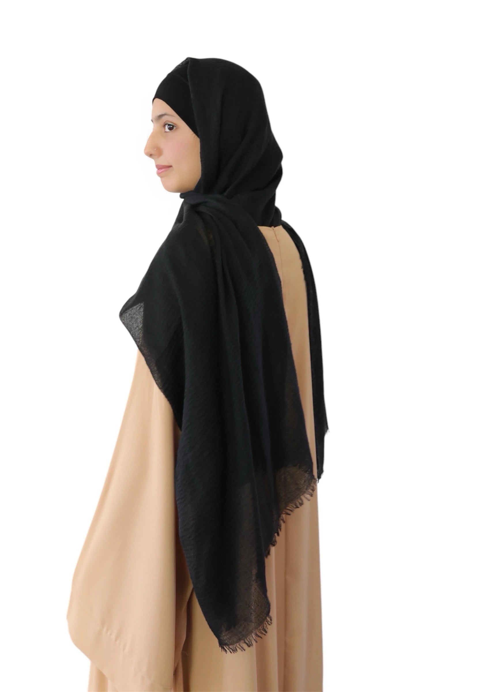 Black Cotton Head Scarf  - Ayesha’s Collection
