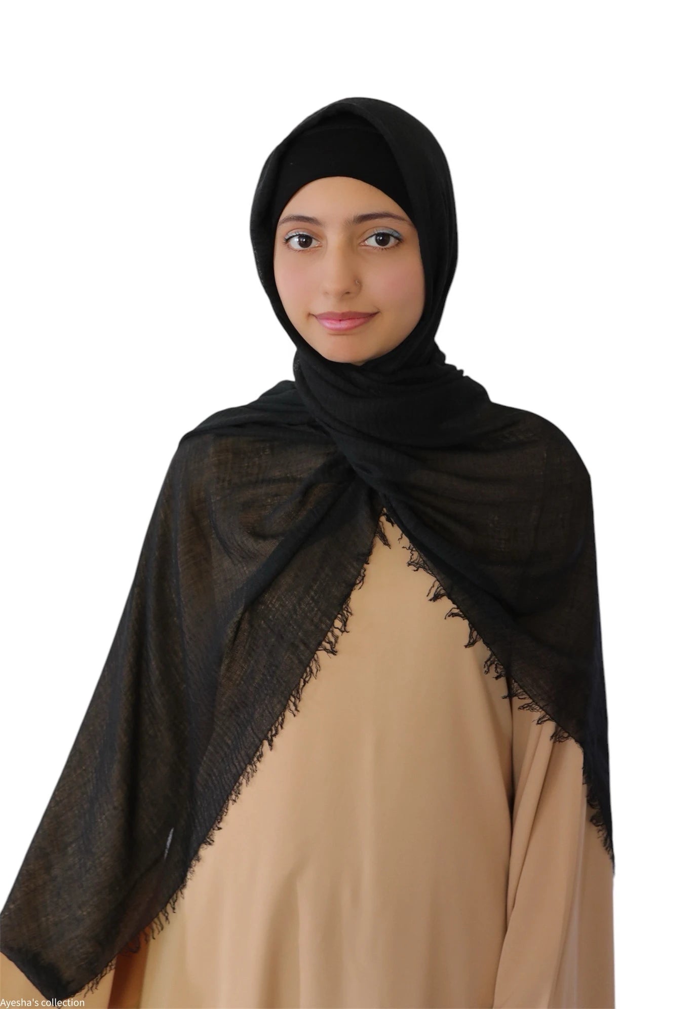 Black Cotton Head Scarf  - Ayesha’s Collection