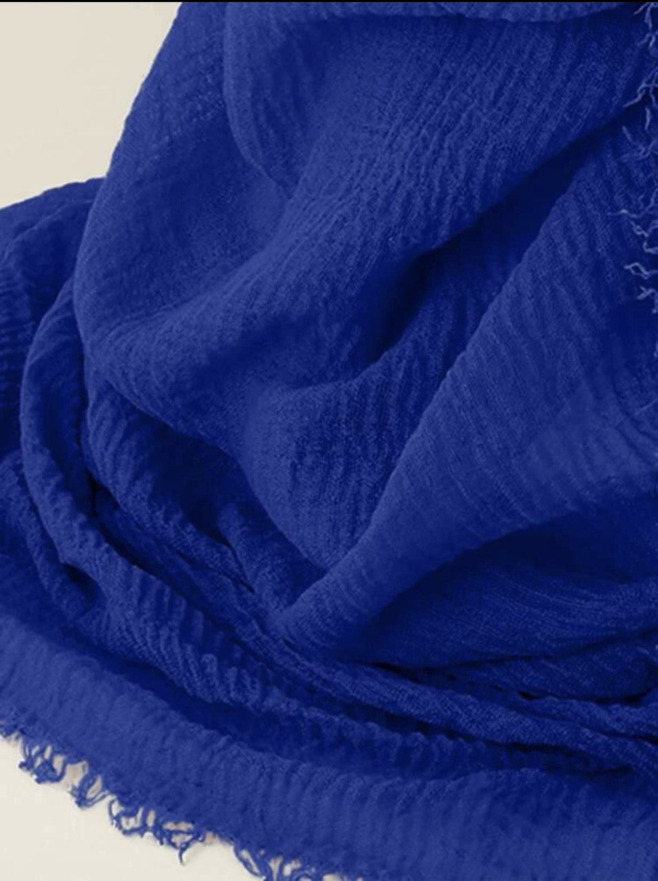 Cotton Scarf (Royal Blue) - Ayesha’s Collection