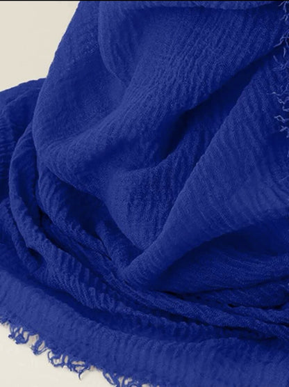 Cotton Scarf (Royal Blue) - Ayesha’s Collection