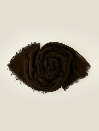 Cheap Mocha Brown Cotton Hijabs - Ayesha’s Collection