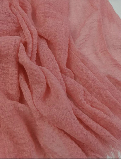 Pink Orange Travel Cotton Scarf - Ayesha’s Collection