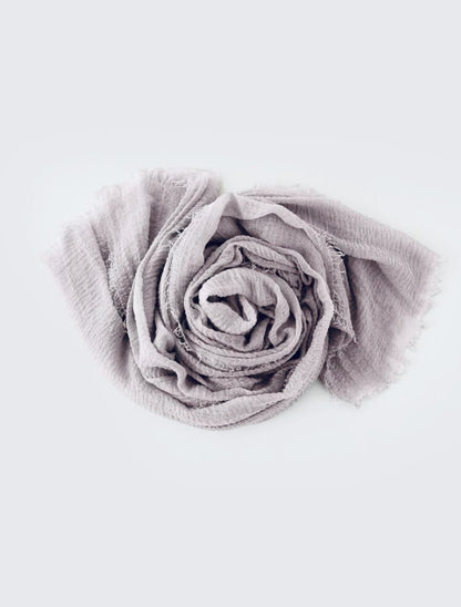 Long Light Purple Cotton Hijabs - Ayesha’s Collection