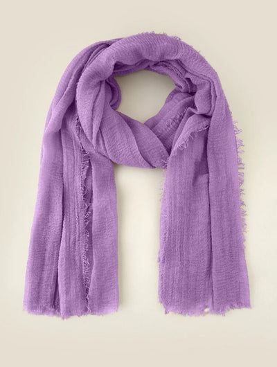 Mauve Purple Cotton Neck Scarf - Ayesha’s Collection - Ayesha’s Collection