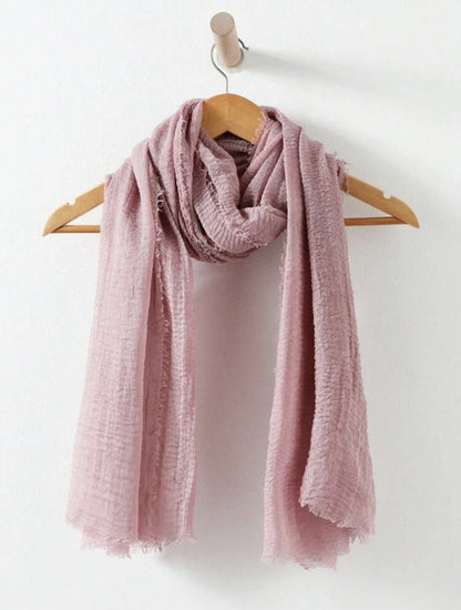 Purplish pink Textured Cotton Hijab - Ayesha’s Collection