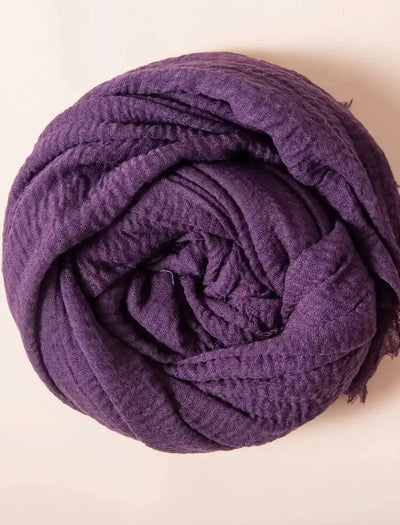 Purple Cotton Scarf for Women - Cotton Scarf (Purple) - Ayesha’s Collection
