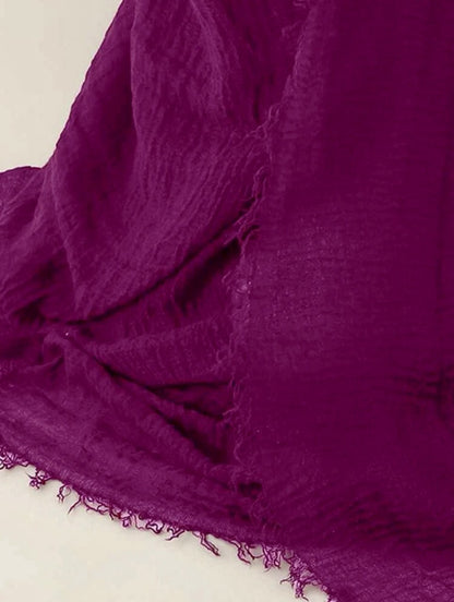 Purple Maroon Summer Cotton Hijabs - Ayesha’s Collection