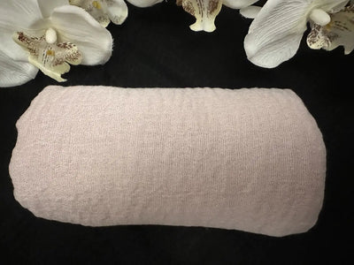 Crimp Nude Pink Cotton Scarf - Ayesha’s Collection