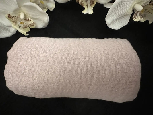 Crimp Nude Pink Cotton Scarf - Ayesha’s Collection
