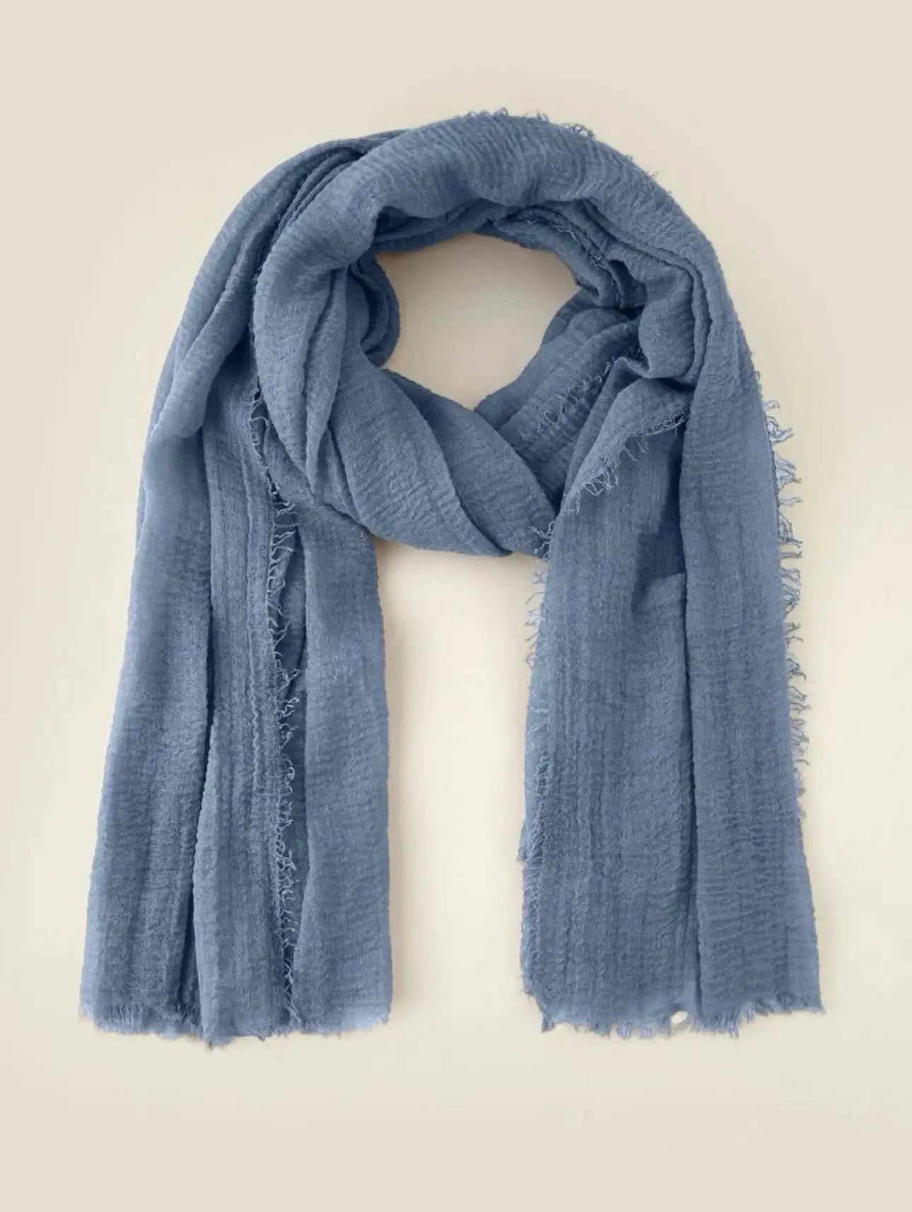 Soft Ocean Blue Cotton Hijab - Ayesha’s Collection