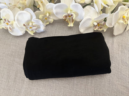 Premium Quality Cotton Jersey Hijab / Shawl | Black