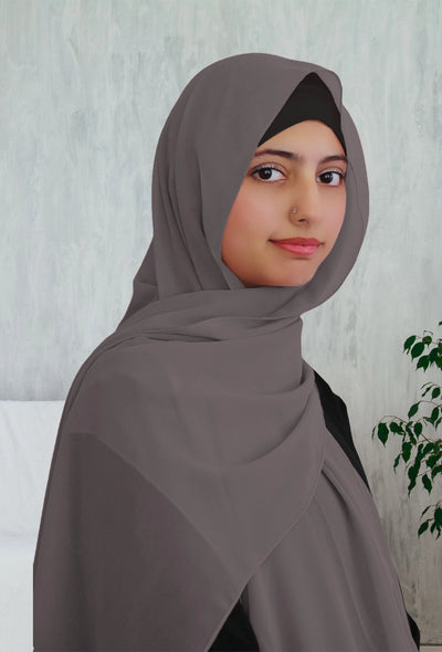 Lightweight Classic Chiffon Hijab | Gray