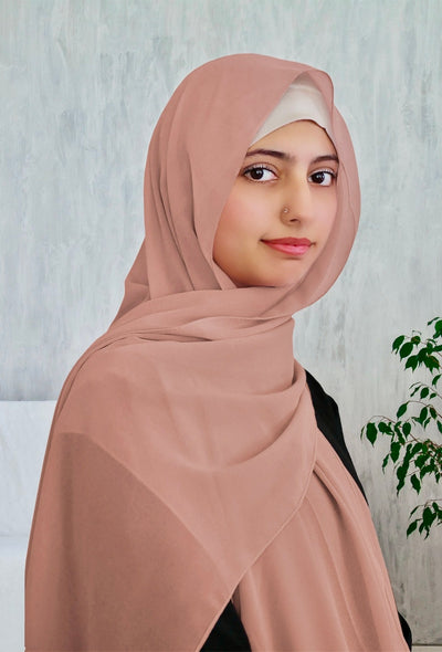 Lightweight Classic Chiffon Hijab | Light Peach