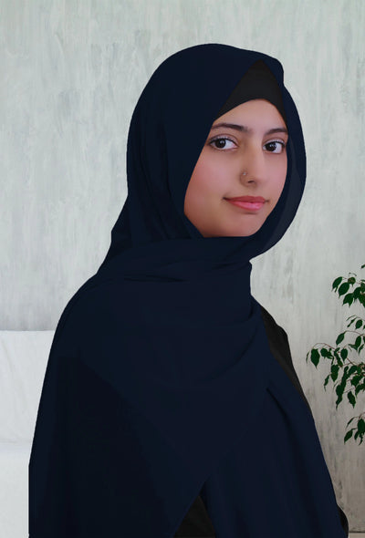 Lightweight Classic Chiffon Hijab | Blue