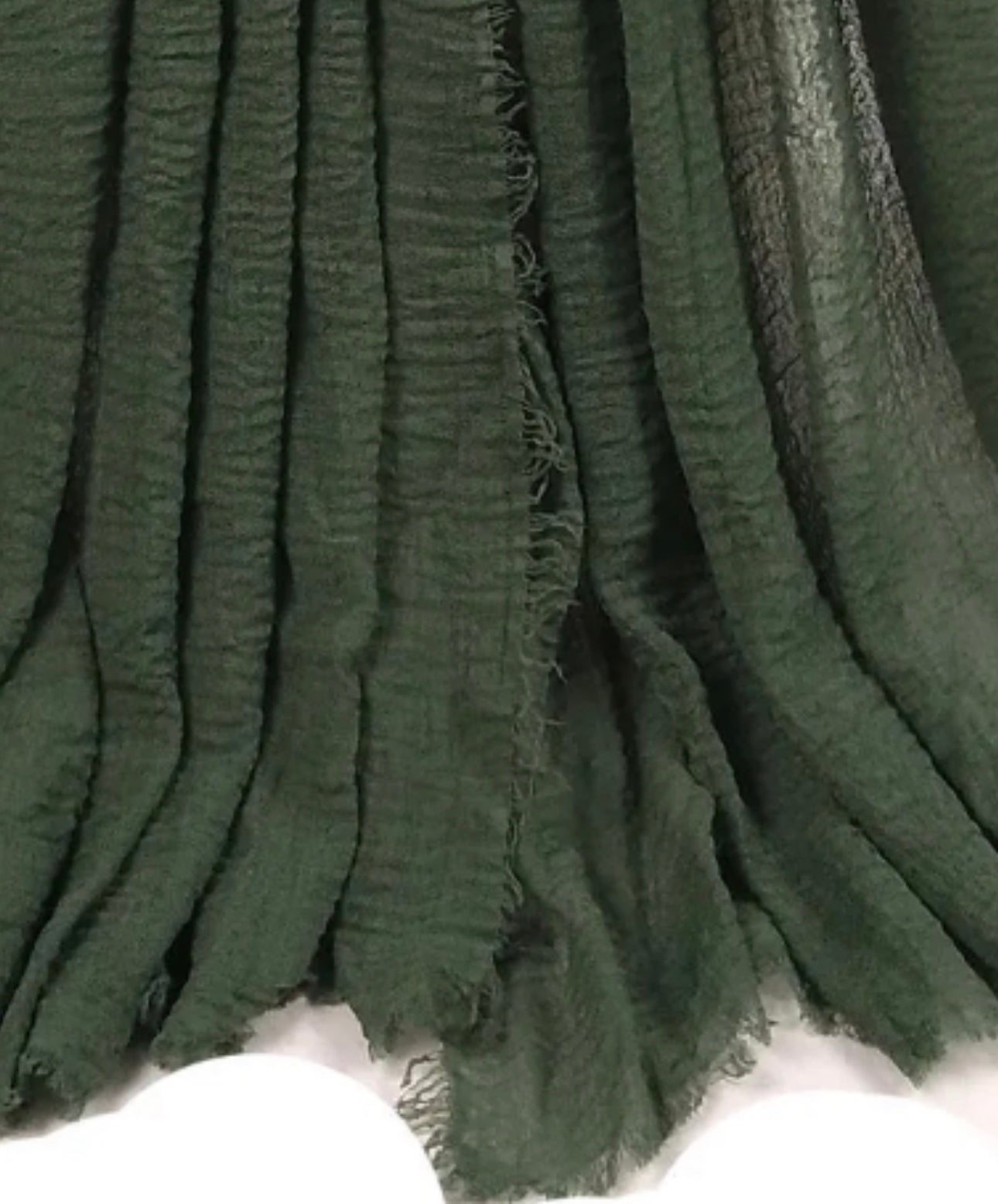 Dark Green Cotton Scarf for Ladies - Cotton Scarf (Henna Green ) - Ayesha’s Collection
