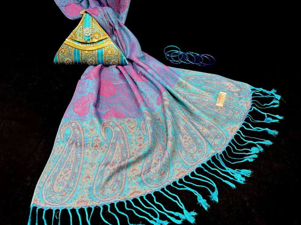 Indigo Pashmina Shawl - Ayesha’s Collection