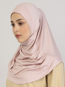 Viscose Instant Muslim Hijab | Baby Pink