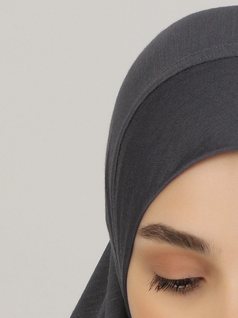 Viscose Instant Muslim Hijab | Charcoal