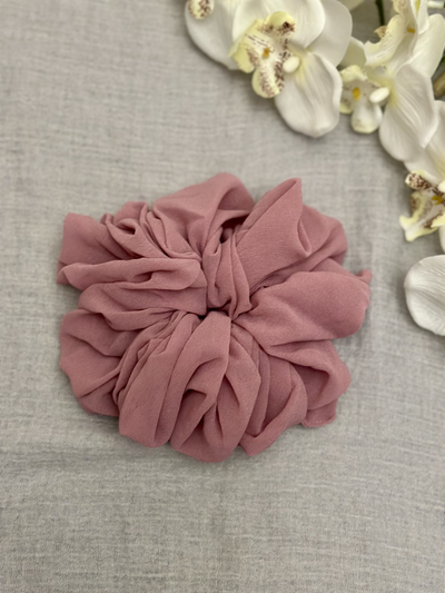 Large Chiffon Scrunchie (Pink)