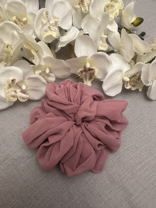 Large Chiffon Scrunchie (Pink)