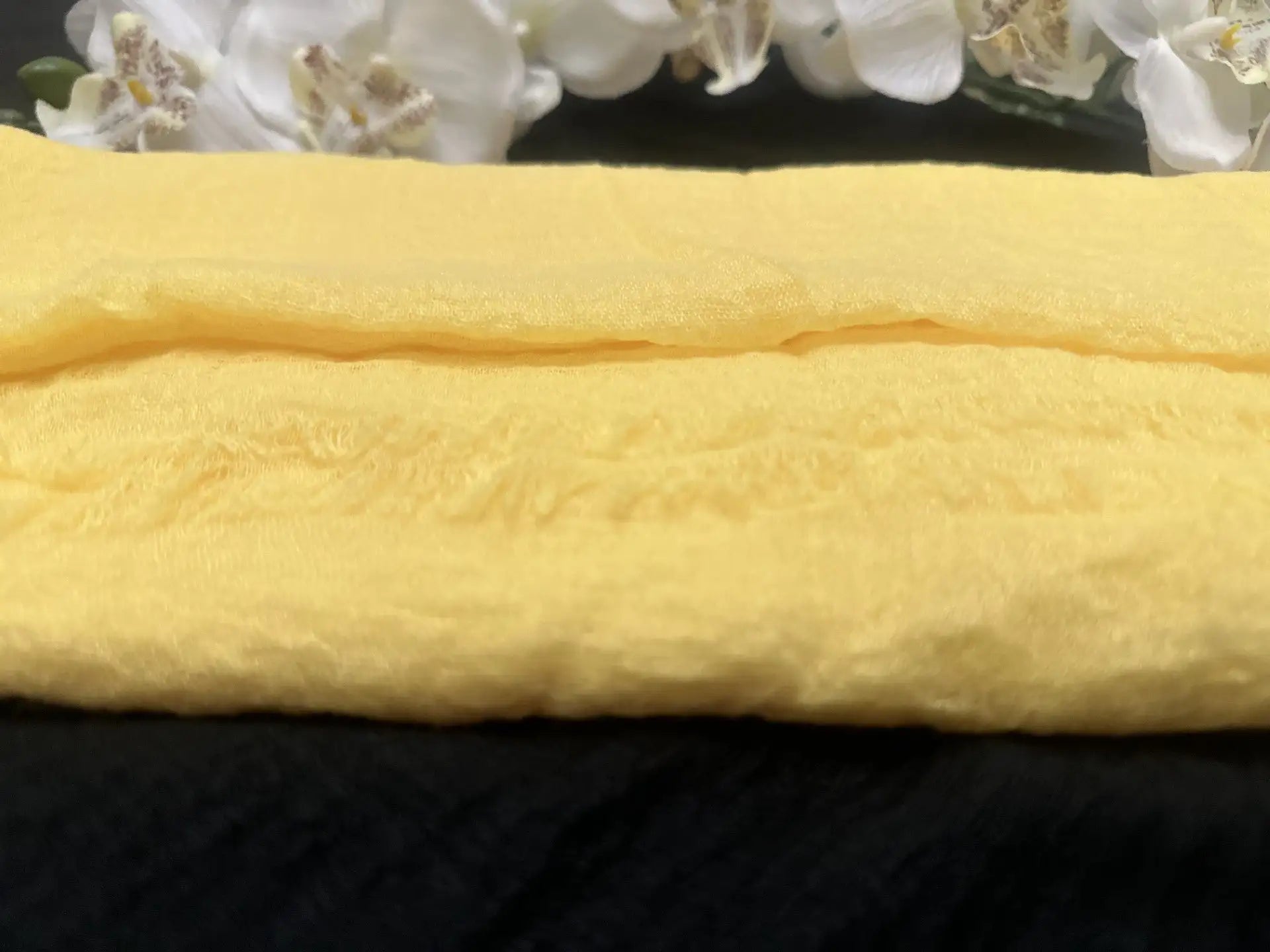 Lightweight Yellow Summer Scarf - Cotton Scarf (Yellow) - Ayesha’s Collection